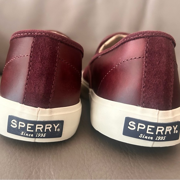NIB Sperry Captain S/O Topsiders Suede and Leather Men’s 9.5 M $110 - Picture 7 of 8